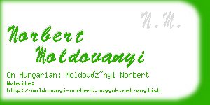 norbert moldovanyi business card